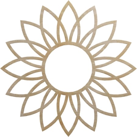 Ekena Millwork Daisy Wood Fretwork Pierced Ceiling Medallion, Birch, 34"OD x 11 7/8"ID x 3/8"T CMWP34X34X0375DABI